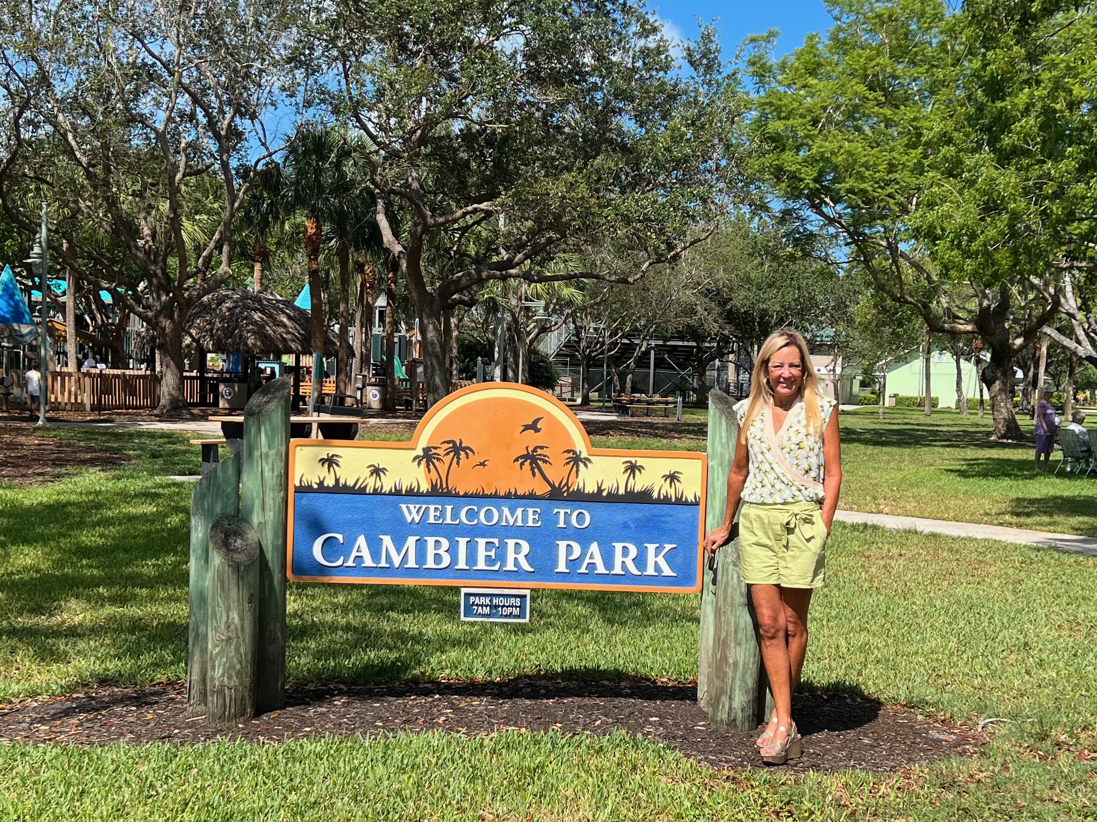 Andrea Hayes at Cambier Park.